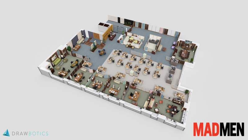 Illustration for article titled The Office, Mad Men, Parks And Rec, more get turned into hyper-detailed 3D models
